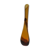 Vintage, brown, handmade soliflore vase S.T.E.L.V.I.A., Italy