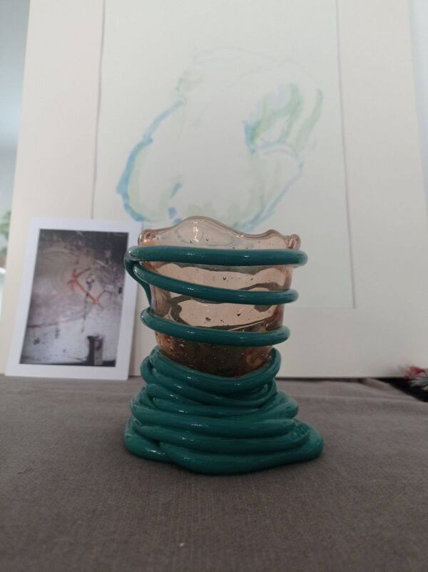 Vase Fish Design Italie – modèle Pompitu II – résine – design postmodern