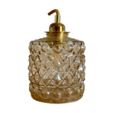 Vintage tulip lamp in amber glass