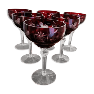 Crystal champagne glasses