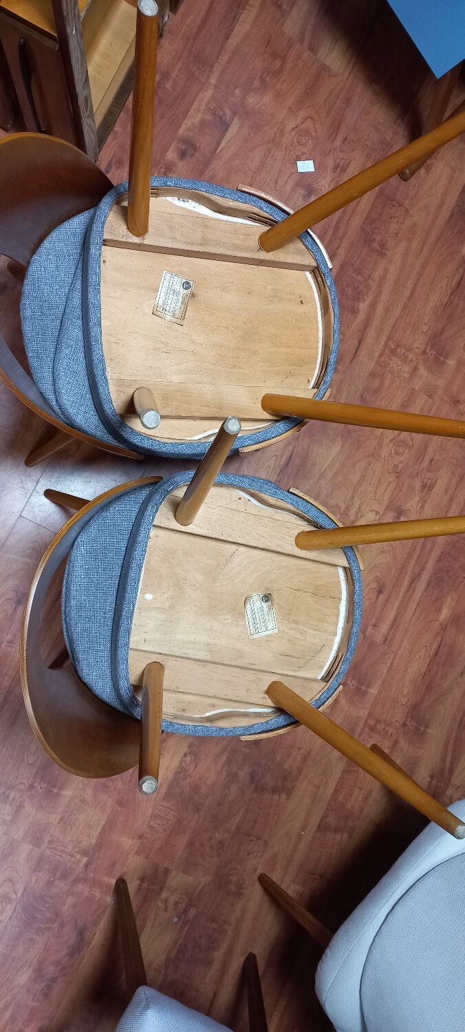 Set of five chairs, design. A. Suman, Tatra Nabytok, Czechoslovakia, 60s