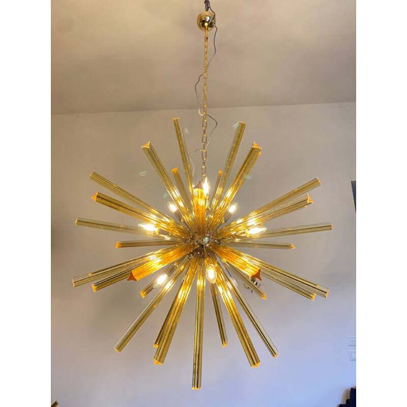 Sputnik Chandelier in Murano Glass Style From Italy