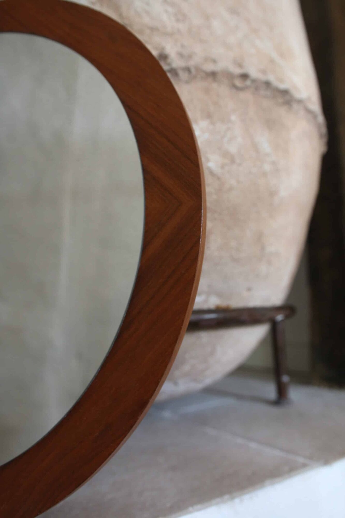 Vintage Scandinavian design mirror, 1960s