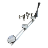 Vintage chrome wall coat rack