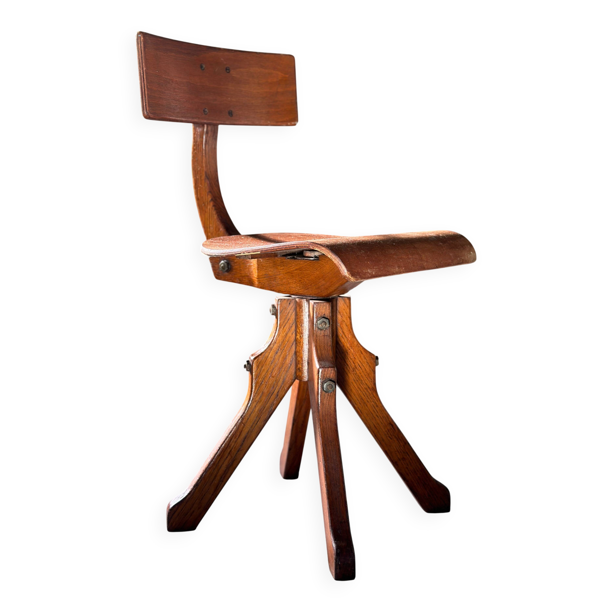 Industrial wooden chair 1920s