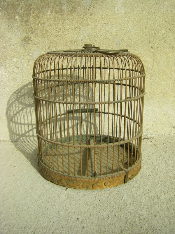 Cage à oiseaux ancienne