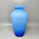 1960s Astonishing Blue Jackated Vase in Murano Glass. Made in Italy