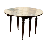 Dining room round table, 2 flaps, 6 feet