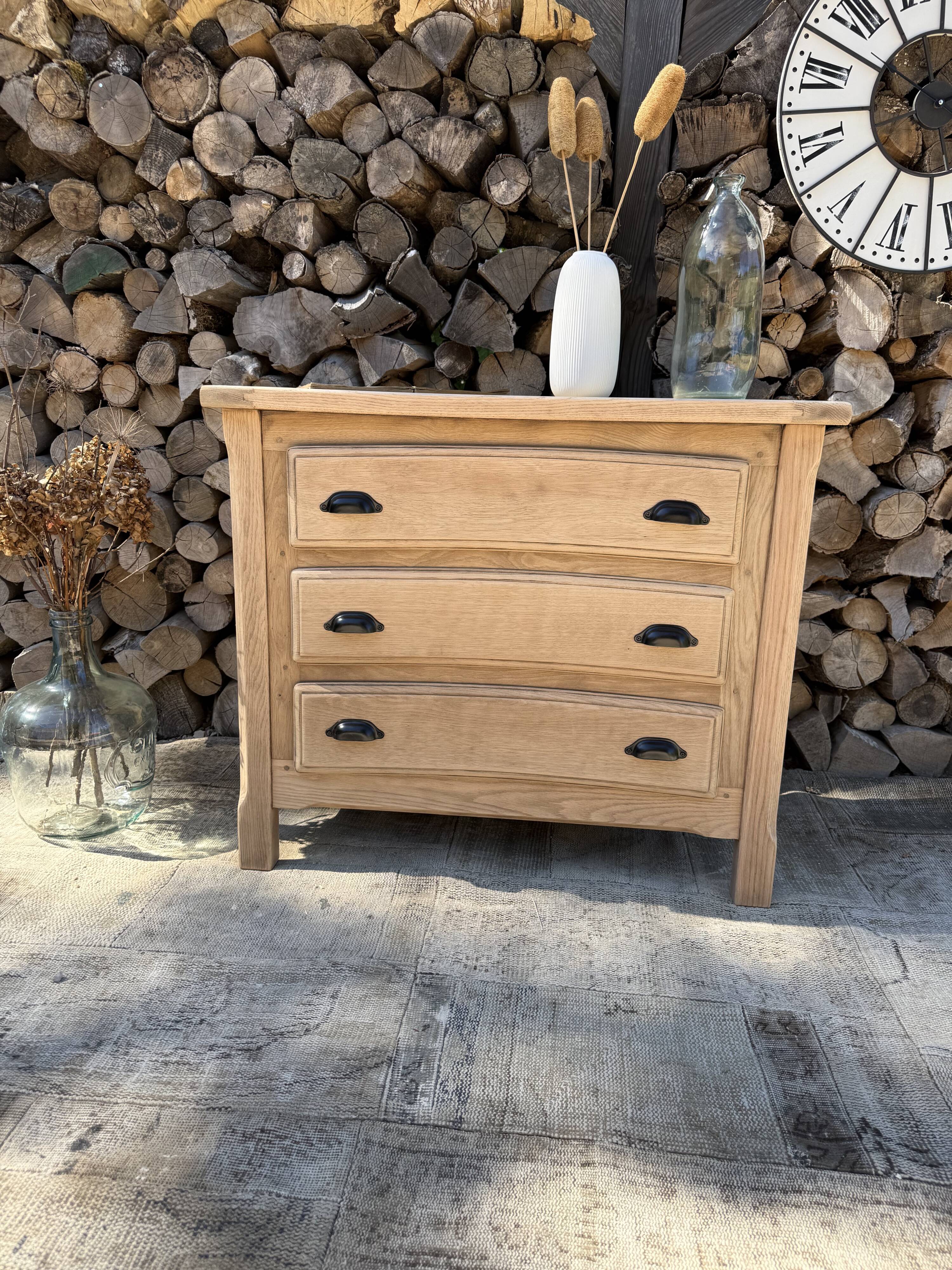 Commode chêne massif