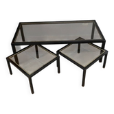 Set of 3 nesting tables by Roche Bobois. 1970.