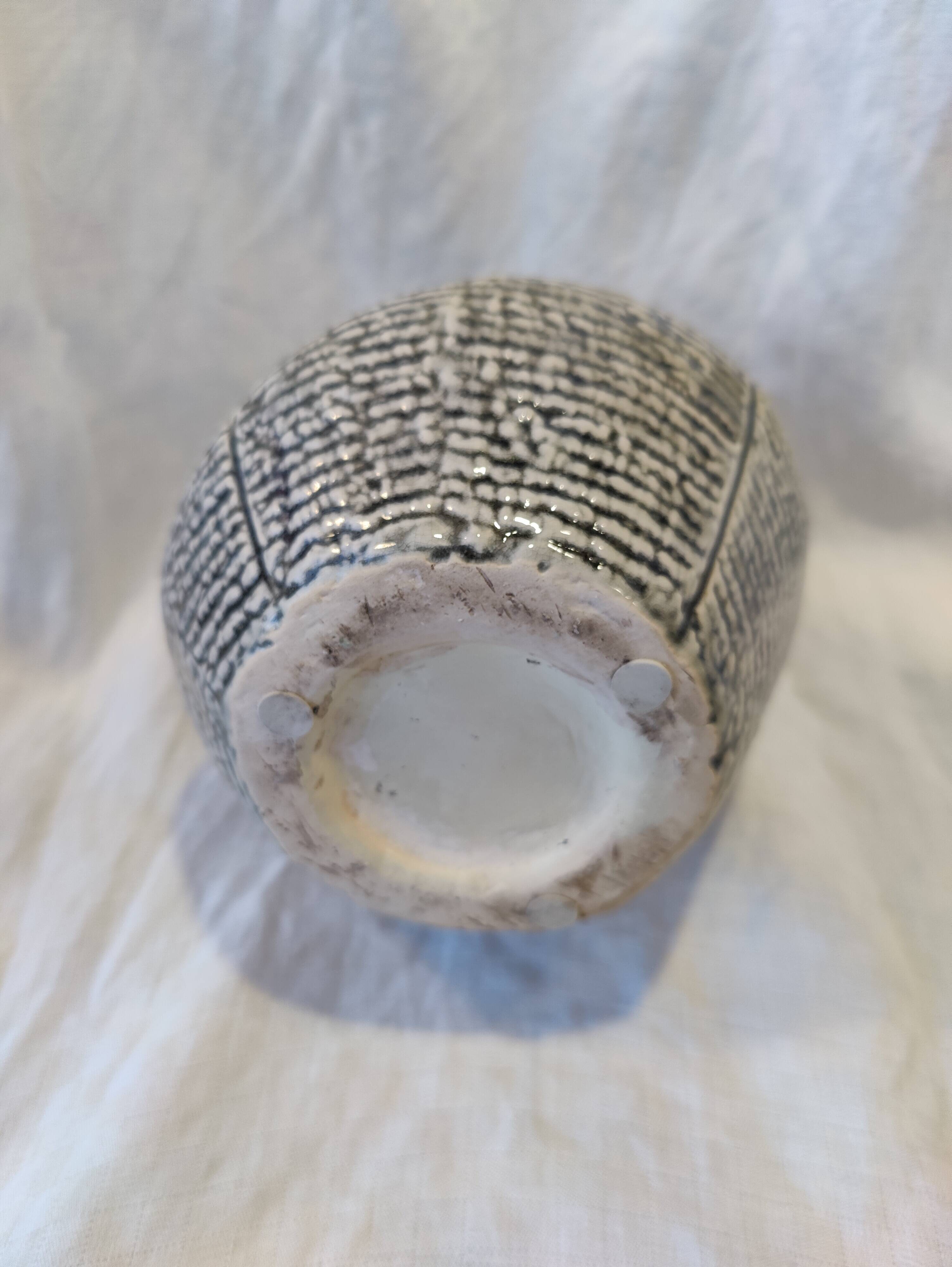Gray ceramic vase from the 1950s
