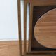 Modernist mirror in gilded brass 1960.