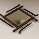 Bevelled Bamboo Wall Mirror Japonisme Belle Époque