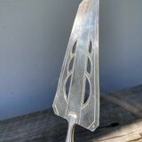 Silver metal art deco pie server