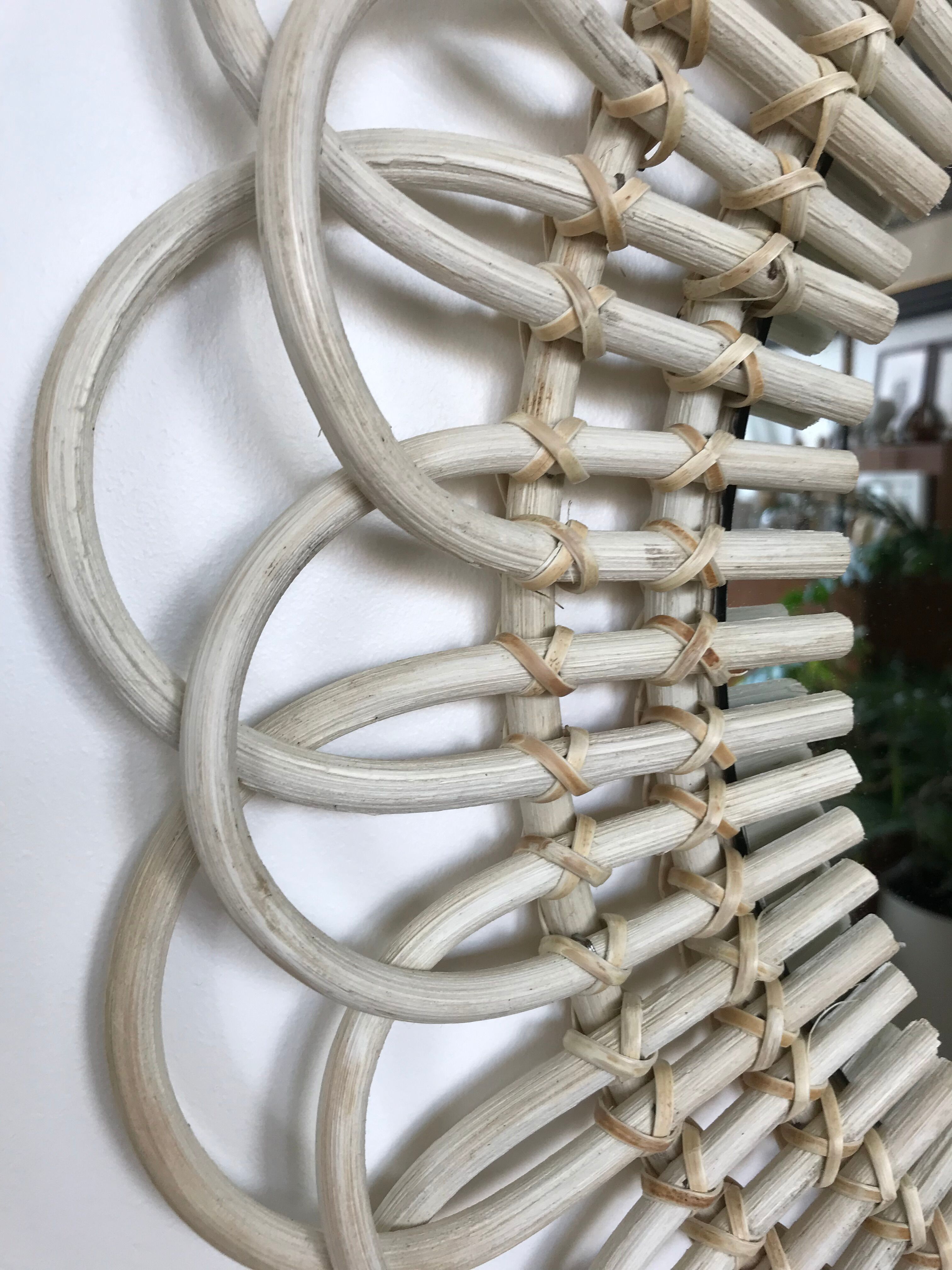 Rattan Sun mirror 58 x 58 cm