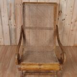 Solid wood chair and caning