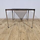 Mid-Century Modern Coffee Table – Chrome and Smoked Glass, Italy, 1970s.
