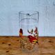 Vintage 1970s orangeade set with a jug and 8 glasses decorated with birds.