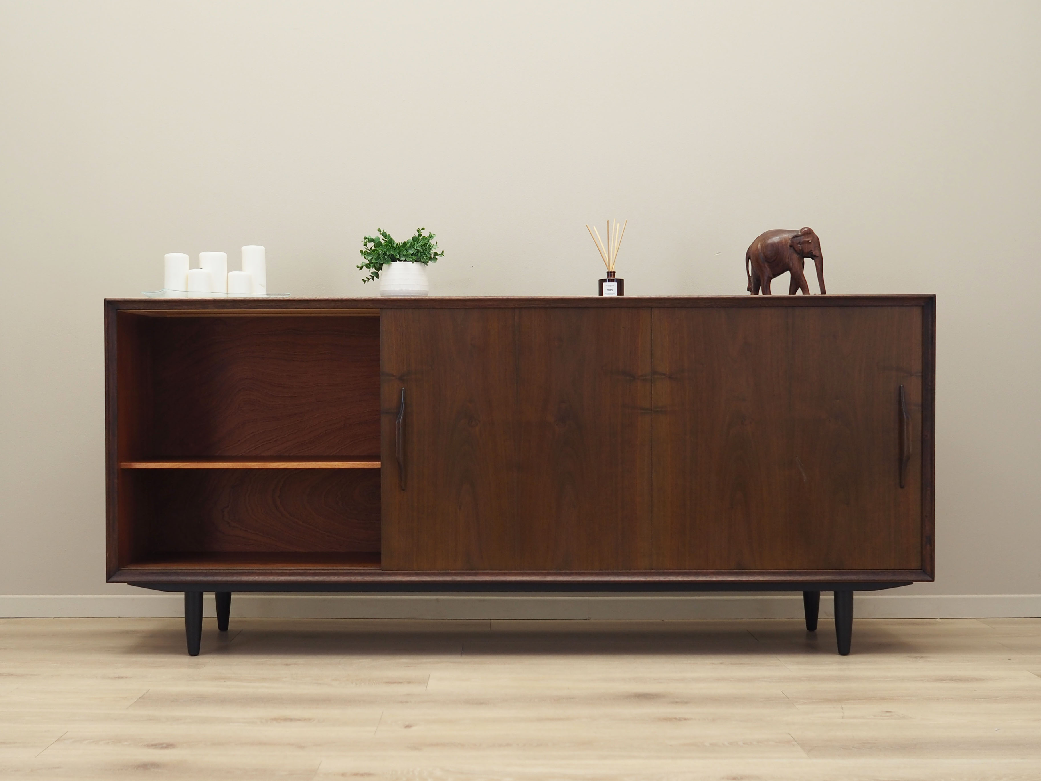 Walnut sideboard, danish design, 1960s, production : denmark