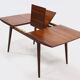 Extendable Teak Dining Table By Louis van Teeffelen for WeBe 1950's
