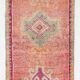 3x11 Pale Orange & Vintage Runner Rug, Handmade Orientel Runner, 96x338Cm