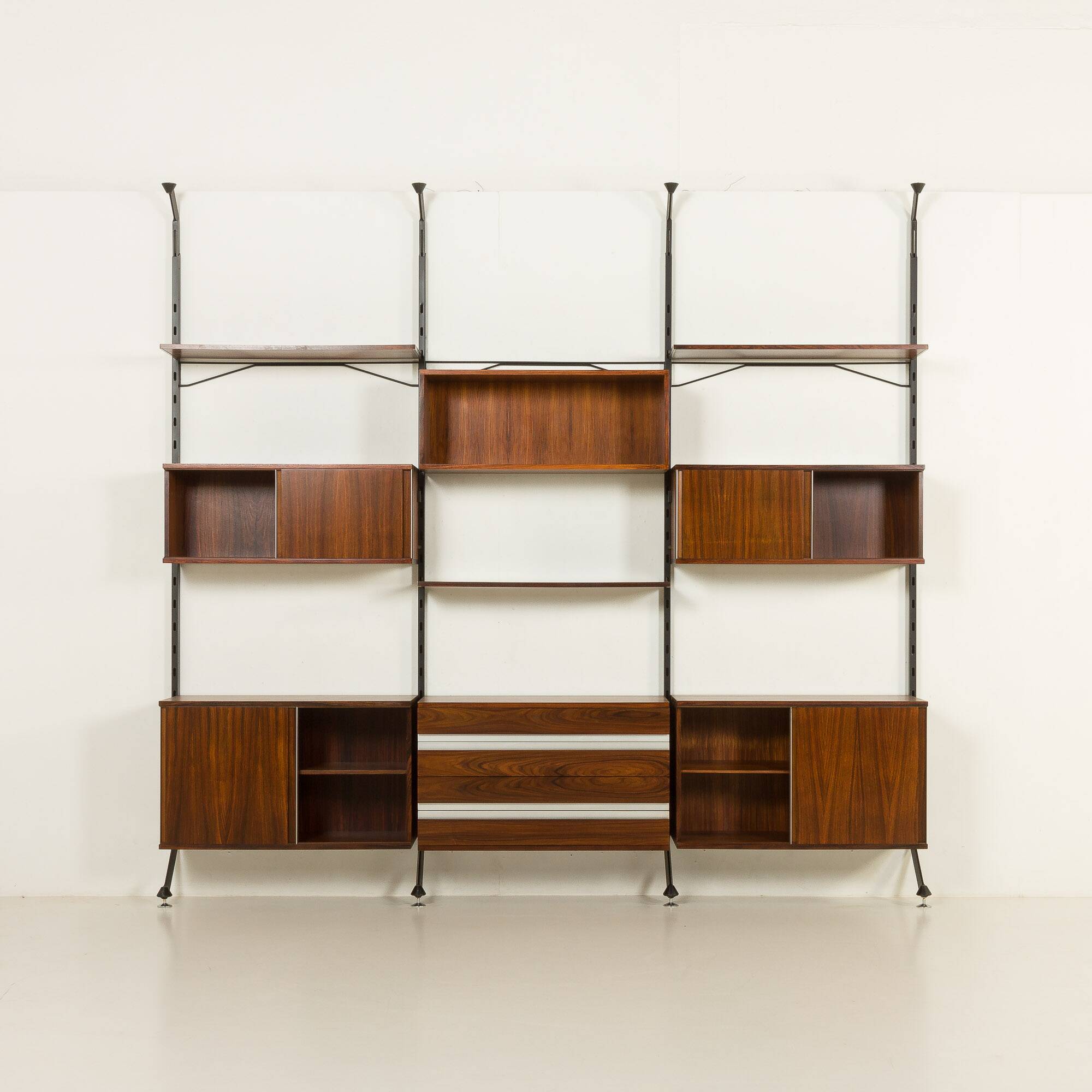 Ico Parisi rosewood wall unit for MIM, Italy 1960s