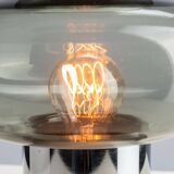 Space age chrome and glass table lamp