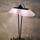 Memphis stijl milan style desk lamp, art nouveau molded glass 1970 to 80