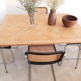 Natural wood table