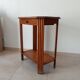 Art Deco side table from the 1940s in solid oak.