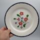 Set of 6 flat plates salins model rosemonde floral decoration