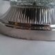 Glass Art Deco bowl with metal base