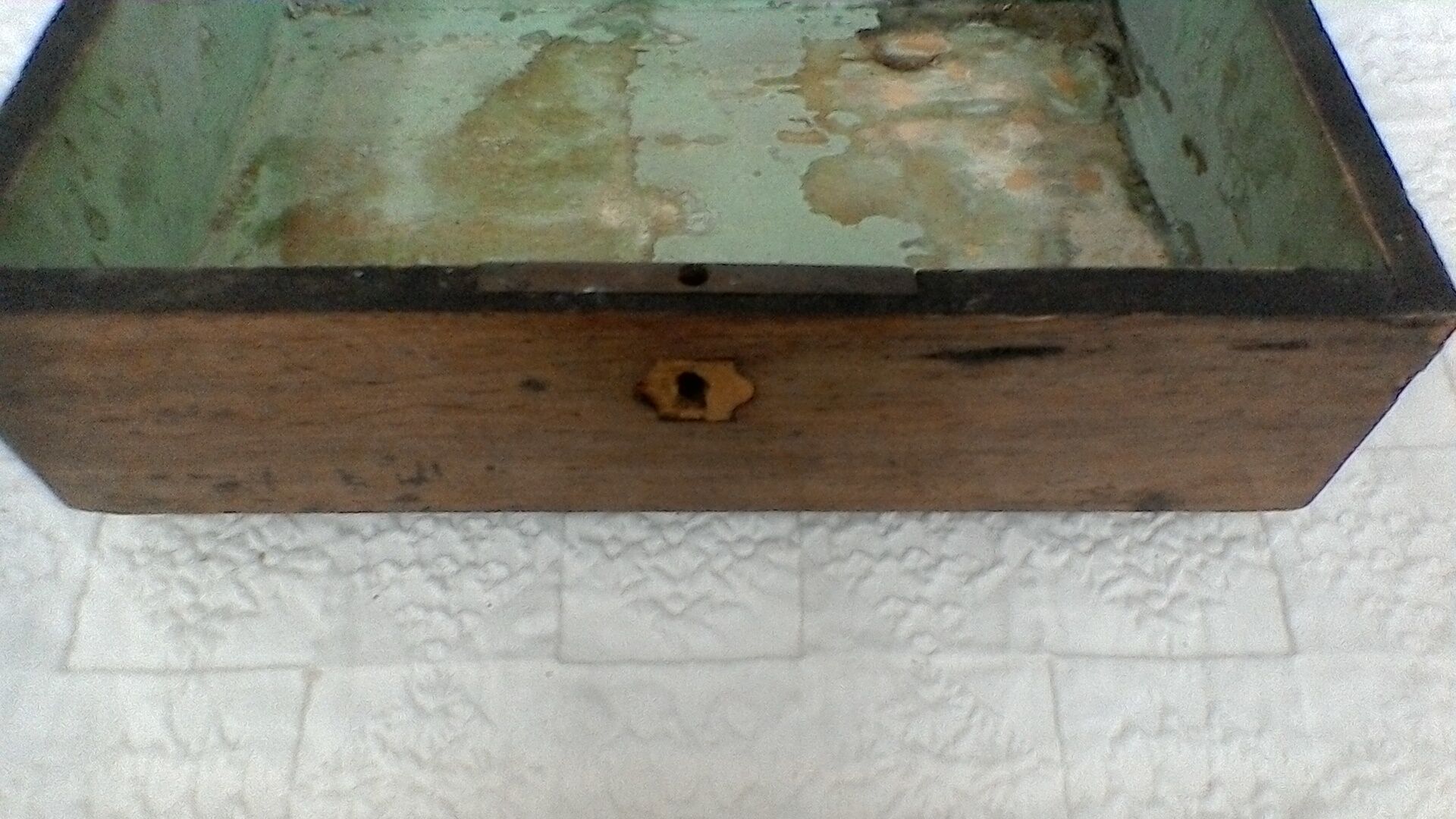 Wooden storage box, vintage