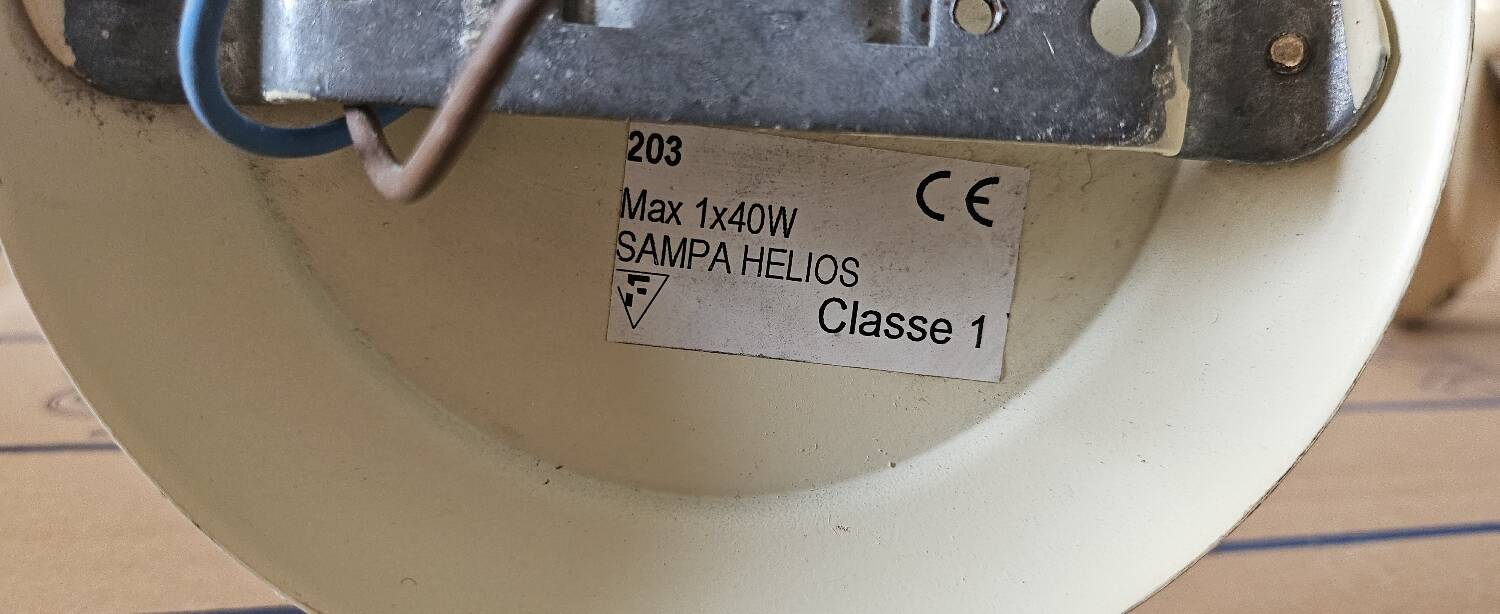 Pair of glass paste wall lights