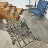 Wilson's adjustable folding chair made of steel produced in 1871
