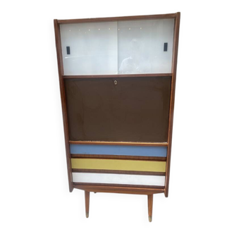 Wooden secretary/chest of drawers, 1960