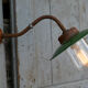 Applique lampe de cour col de cygne extérieur