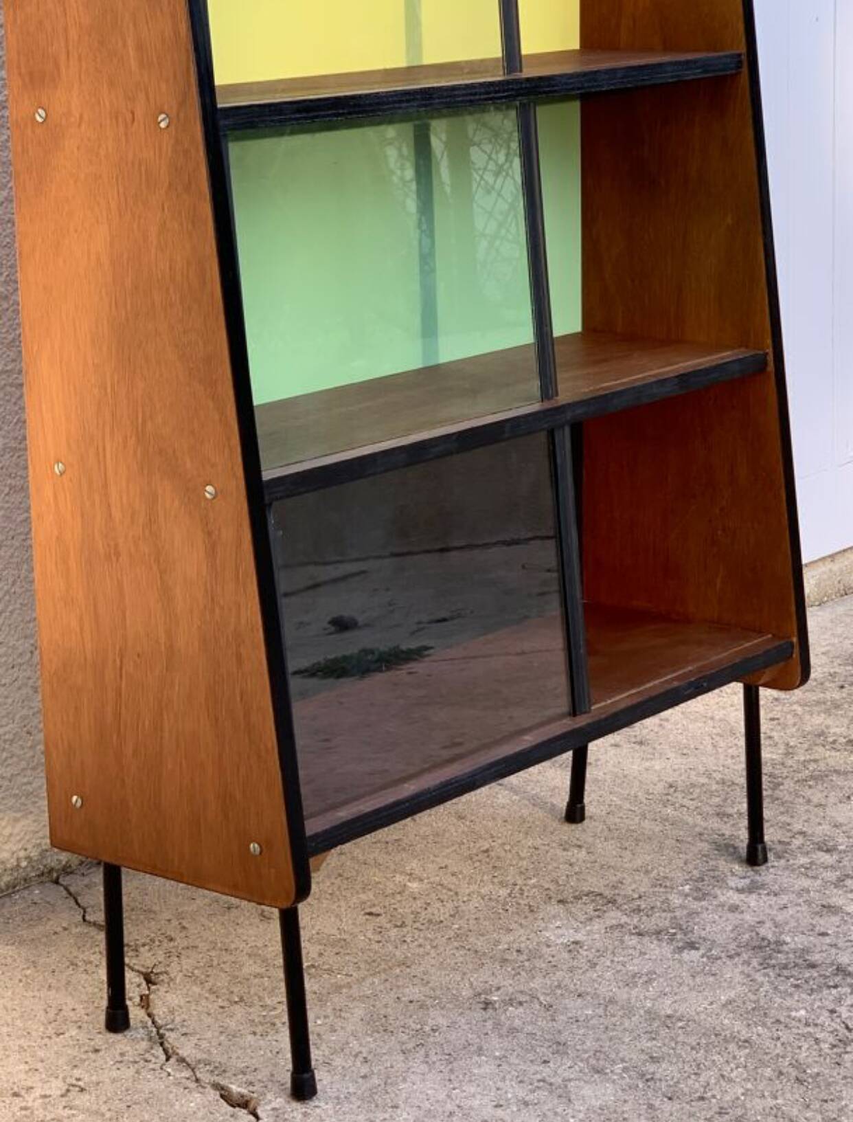 Bibliothèque vintage vitrée Alta 1950