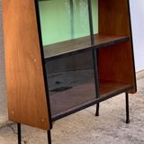 Vintage Alta 1950s glass-fronted bookcase