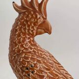 Vintage Ceramic Parrot Sculpture