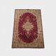 Rug with beautiful patterns in mainly red and yellow colours 296x203cm
