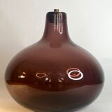 Plum glass lamp base