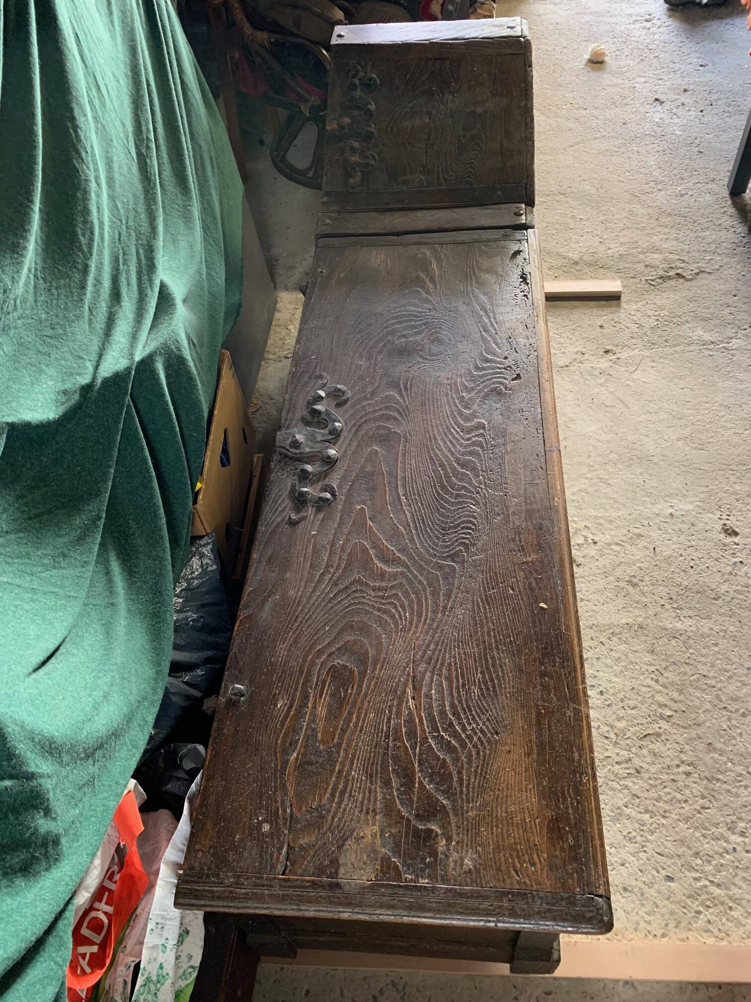 Old sacristan's chest