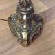 French Baroque standing bronze floor lamp