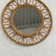 1950s round mirror in bamboo and rattan Franco Albini