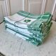 Set of 9 embroidered cotton napkins 60s