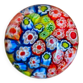 Paperweight / Sulfide millefiori Murano