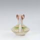 1960s Italian Modern Ceramic Jug, Beige and Green, Bertoncello Manufacturer