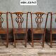 Set of 4 antique wooden chairs – 18th century / Chippendale style