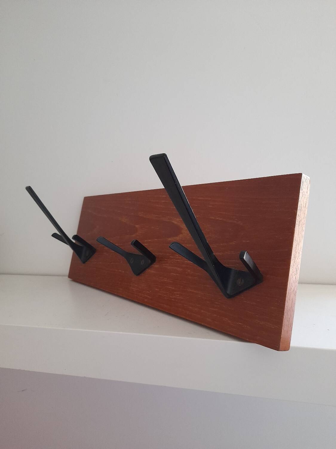 Teak coat hook from the 60s